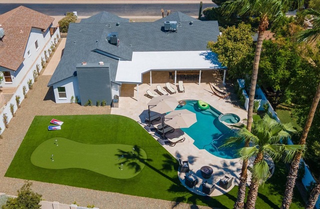 Spacious Modern Pet Friendly Home with Private Heated Pool and Spa.