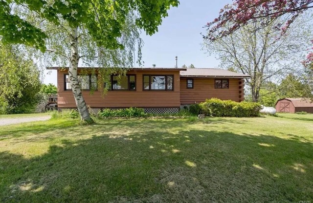 St. Lawrence River Modern Log Home