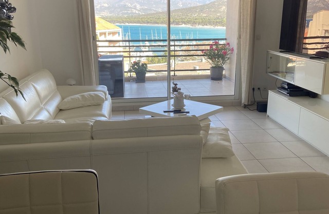 Standing apartment: sublime sea and mountain views, private parking, 5mn from the beach