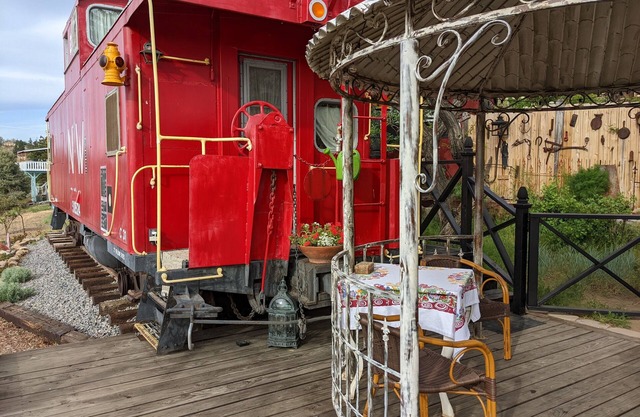 Stay in a REAL train car in historic Virginia City, NV!
