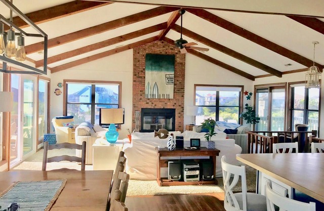 Steps to beach/Ocean view/bright & modern in Duck/pool & tennis in Sanderling