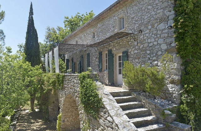 Stone farmhouse with pool