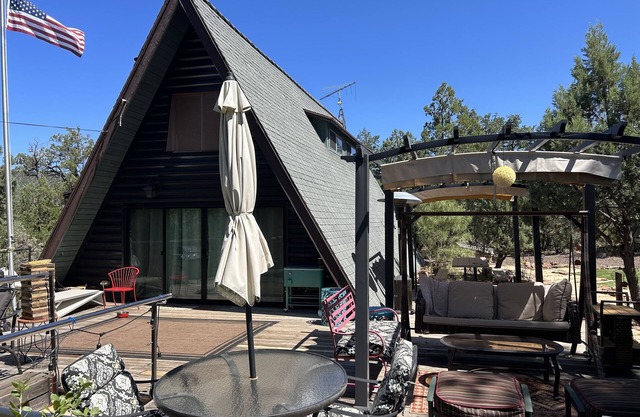 Strawberry Abbey. An A-frame in Strawberry, Arizona With a True Cabin Feel