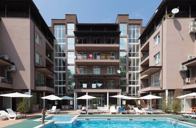 Studio apartment with balcony in Sunny Beach, Bulgaria