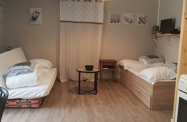 Studio with mountain view