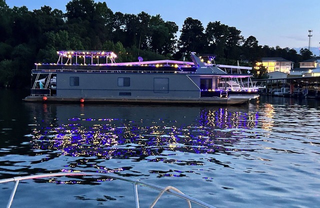 Stunning 3-bedroom house boat in Charlotte with optional cruises available.