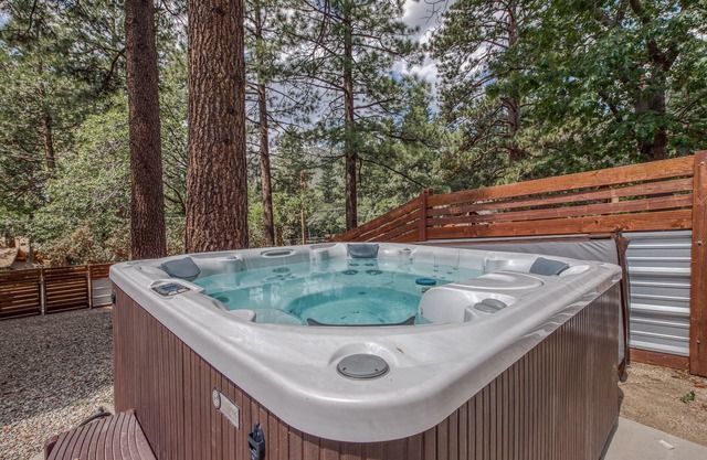 Stunning Fern Valley cabin with forest views & private hot tub - dog-friendly
