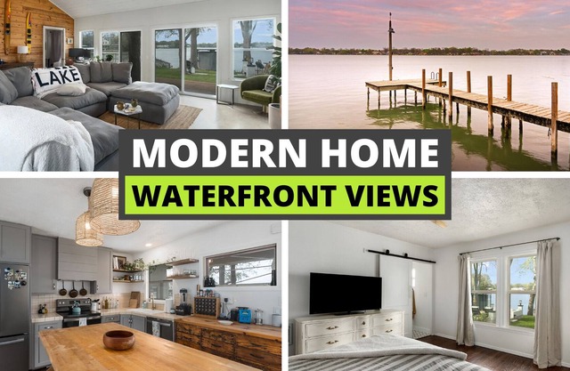 *Stunning* McQueeney Lakefront, 4 Bedrooms, Huge