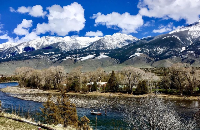 Stunning views right on the Majestic Yellowstone River!