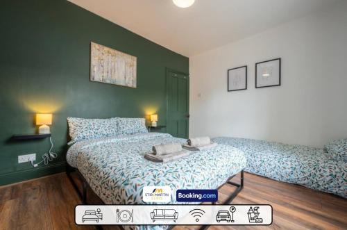 Stylish 2 BR Townhouse By StirkMartin Stays Short Lets & Serviced Accommodation Cardiff With Free Parking & Sleeps5