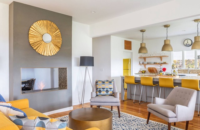 Stylish, Modern Calm Home Set On 6 Acres With Water Views & Wildflower Meadow.