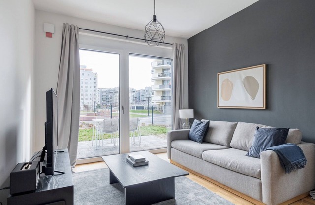 Sunny Donaustadt 2BR w/Storage, Private Garden, near U1, by Blueground