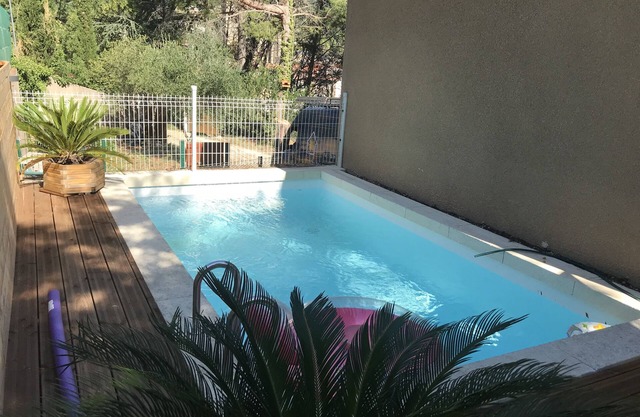 Sunny villa ☀️ with 2 gardens with private pool and terrace
