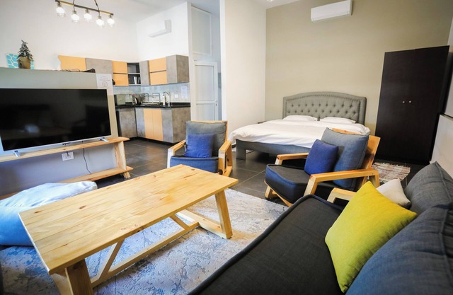 SunnySide - studio in Byblos with stunning sunrise view and 24/7 electricity