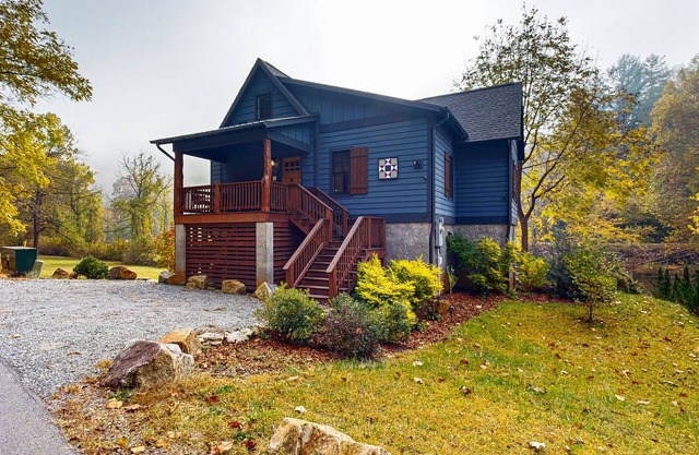 Take in the natural beauty from this elegant riverfront home