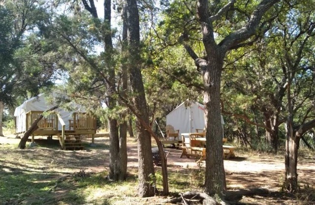 Tentrr State Park Site - Texas Inks Lake State Park - Site D - Double Camp