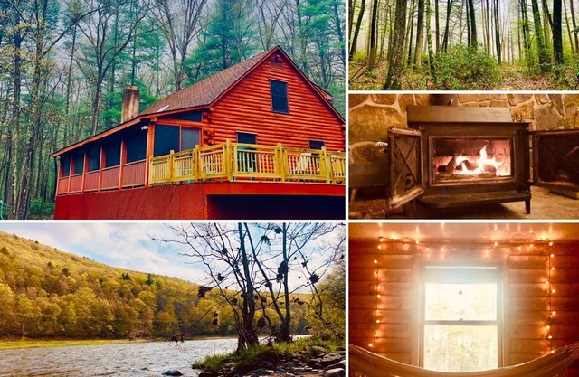 The Perfect Log Cabin on 8 acres of Private Woods