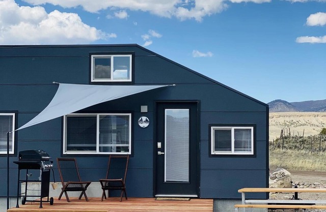 Tiny Home built on "Tiny House Nation" with one Queen bed in a loft and twin on main floor. Sleeps: 3