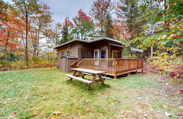 Tranquil & serene cabin getaway w/large patio, fire pit, & lovely nature views