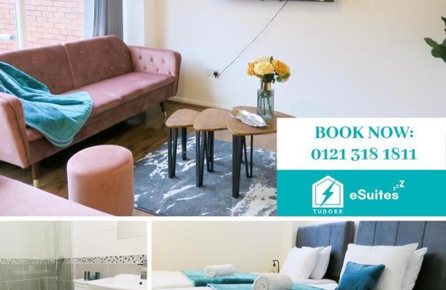 Tudors eSuites - Five Ways, Private Terrace & Parking