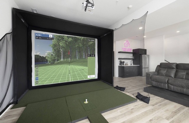 Two homes (sleeping 50) golf simulator, outdoor sauna, hot tub & fire table