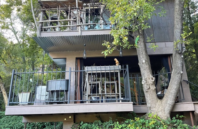 Unique property with Treehouse lodging sitting on large private stocked pond.