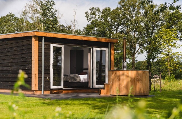 Unwind in your own sauna and hot tub!