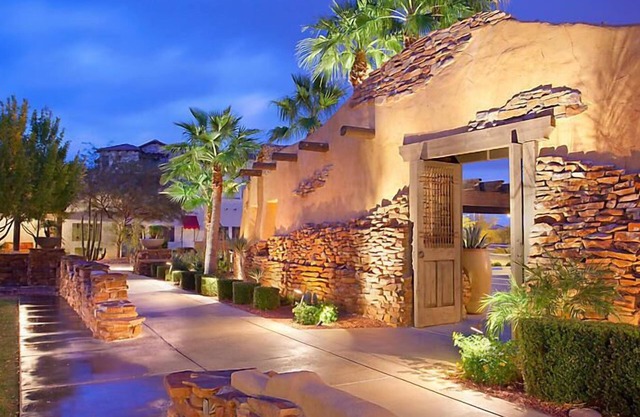 UpScale Resort with Outdoor Heated Pool with a waterslide and a poolside bar, tennis court and gym