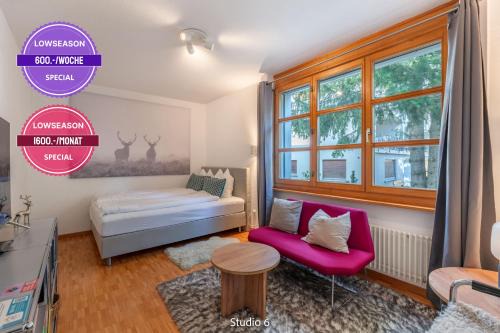 Very Central Lenzerheide Studio with Garage & Smart TV For Relax & Adventure