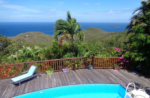 Villa Fleur de Lune swimming pool Caribbean sea view Bouillante