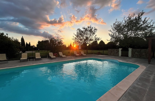 Villa Manciano nestled in the Tuscan countryside