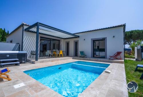 Villa moderne tout confort-Jacuzzi-Piscine