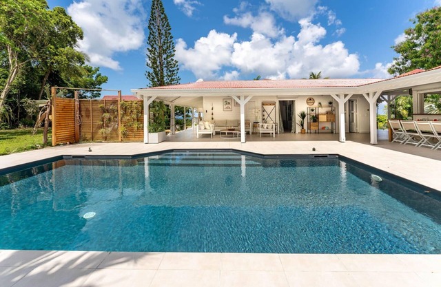 Villa Moca offering sea views with private saltwater pool ideal for 8 people