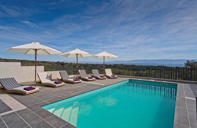 Villa NICKI KLAY with pool and sea view