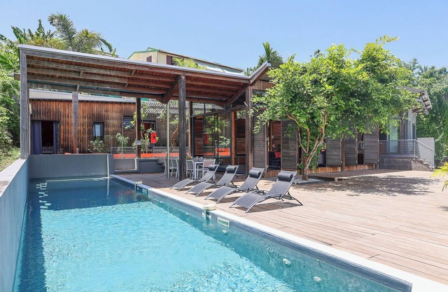 Villa Nou Cinq, jungle view, swimming pool and beach 5 min away