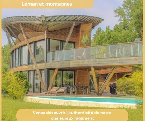 Villa vue Lac Léman et montagne Proche Genève