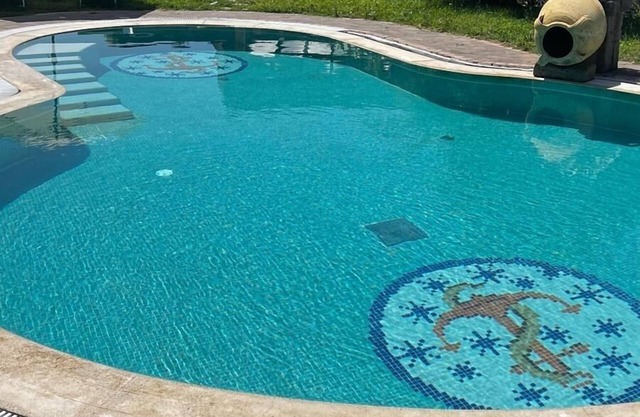 Villa with sauna and swimming pool surrounded green 400 meters and from the beaches