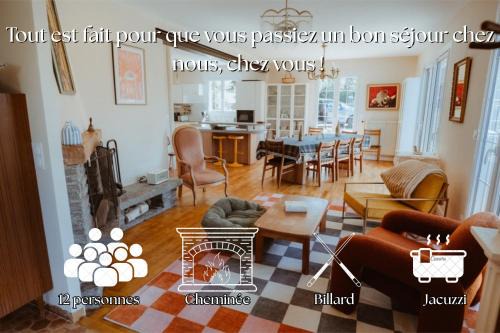 VillaNonna, jacuzzi, billards, pétanque, ping-pong, 12 couchages, terrasse plein soleil - Larès