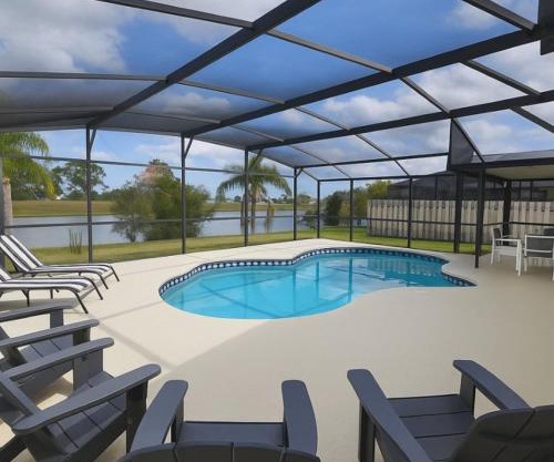 Vista para o lago Casa c/piscina