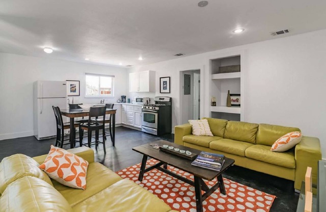 Walk to South Congress and close to downtown. Open floor plan with spacious patio and BBQ.