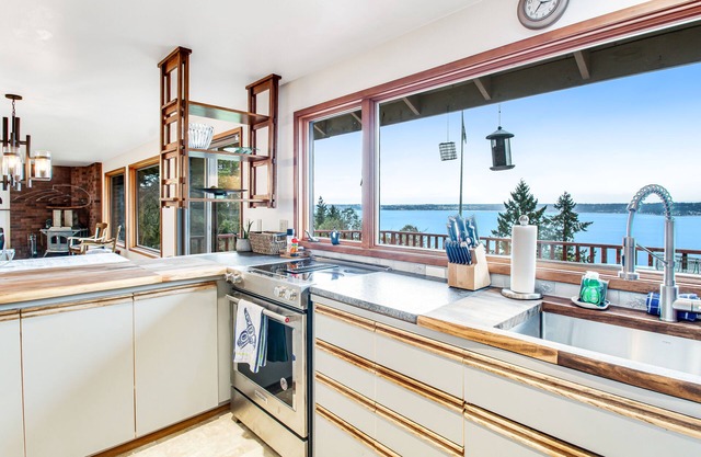 Waterfront home with deck, WiFi, & views of the sound