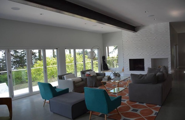 Waterfront Mid Century Modern, Brand New 4300 sq. ft. Getaway. Perfect Location