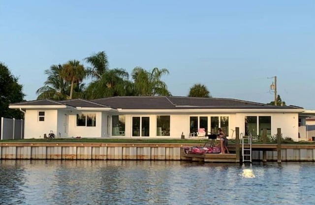 Waterfront oasis with pool