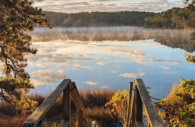 Waterfront, private beach on Great Pond.