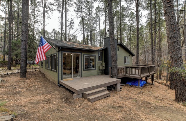 Welcome to your serene forest getaway!