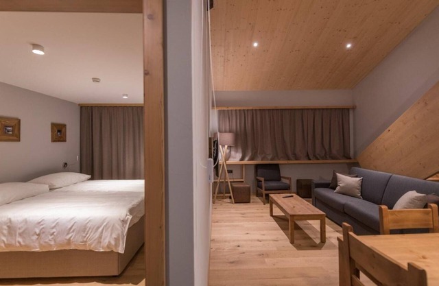 Wifi, ski-in/ski-out & foot of the slopes, sauna, hammam, tv, ski locker, 79m², Vercorin