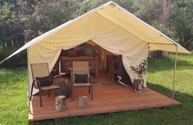 Wildwood Wall Tent, Wildwood Wall Tent by the Stream