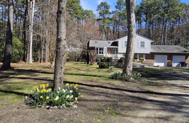 Woodland Retreat on Kent Island: 5 beds, 5 miles from Bay Bridge, on 5 acres.