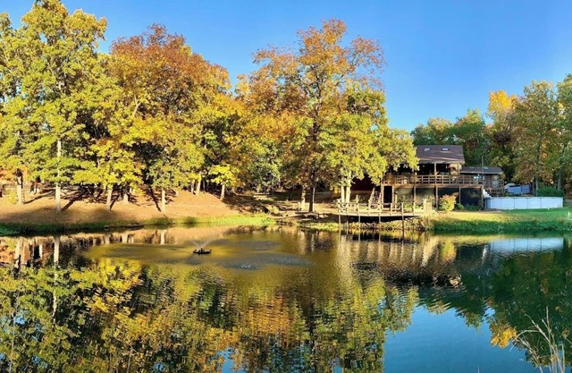 Woodland Retreat with Private Pool and Boat Parking near Truman Lake