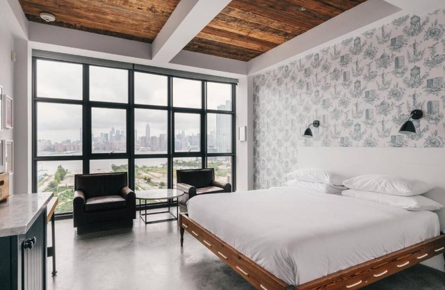 Wythe Hotel l Manhattan View King l Luxe Bed & Skyline Views